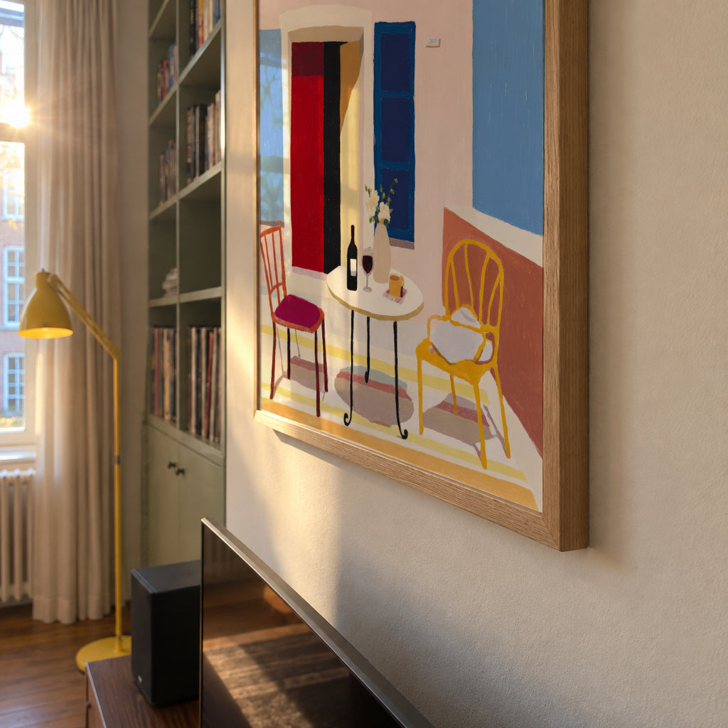 Italian Balcony - Framed poster detail