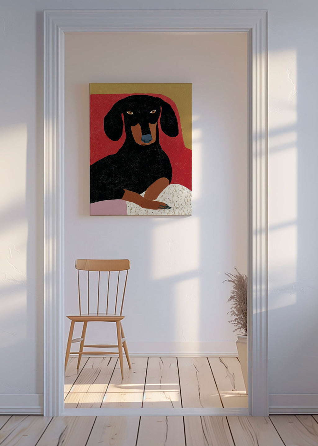Dachshund illustration portrait
