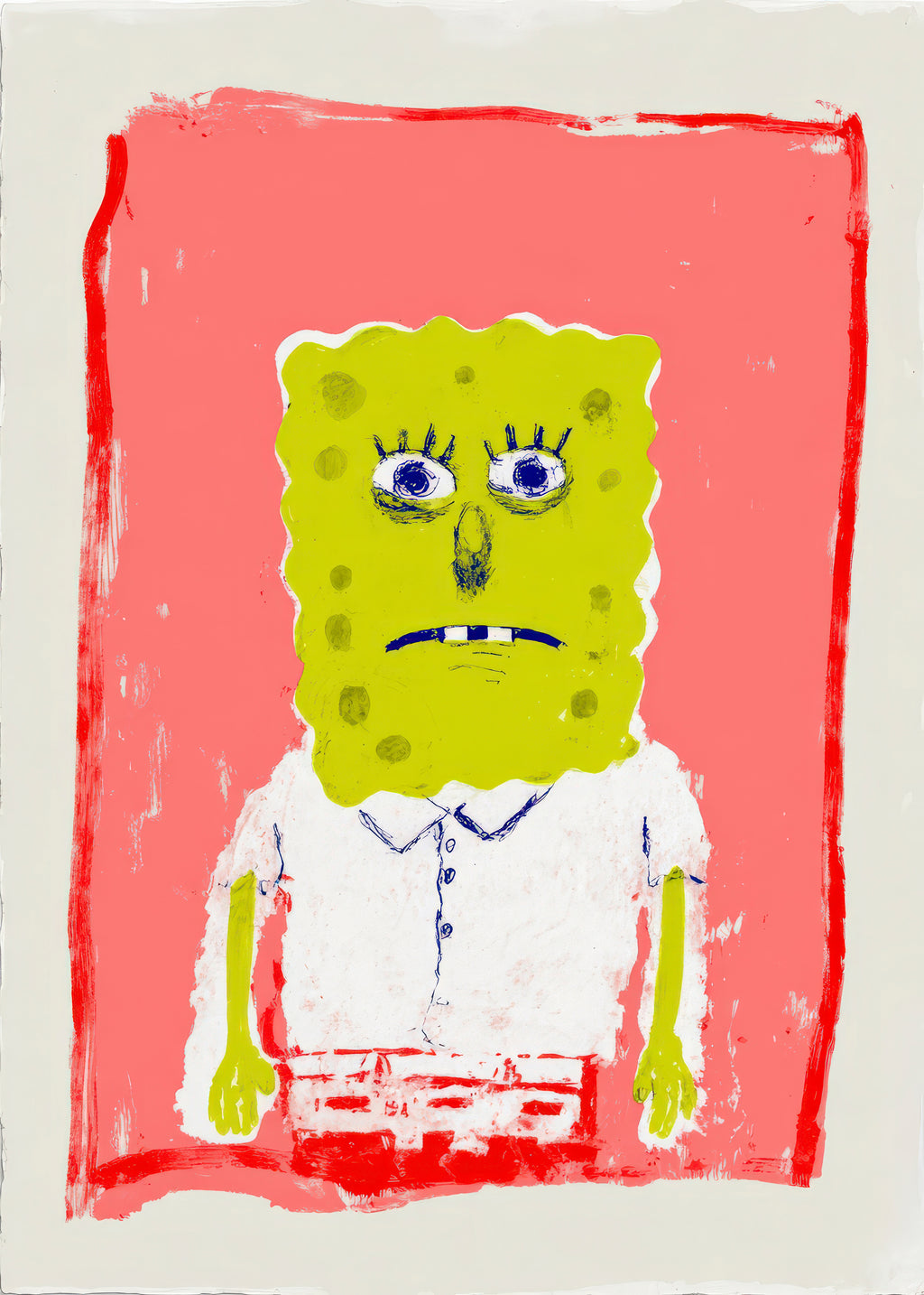 Pink Sponge - Unframed art print