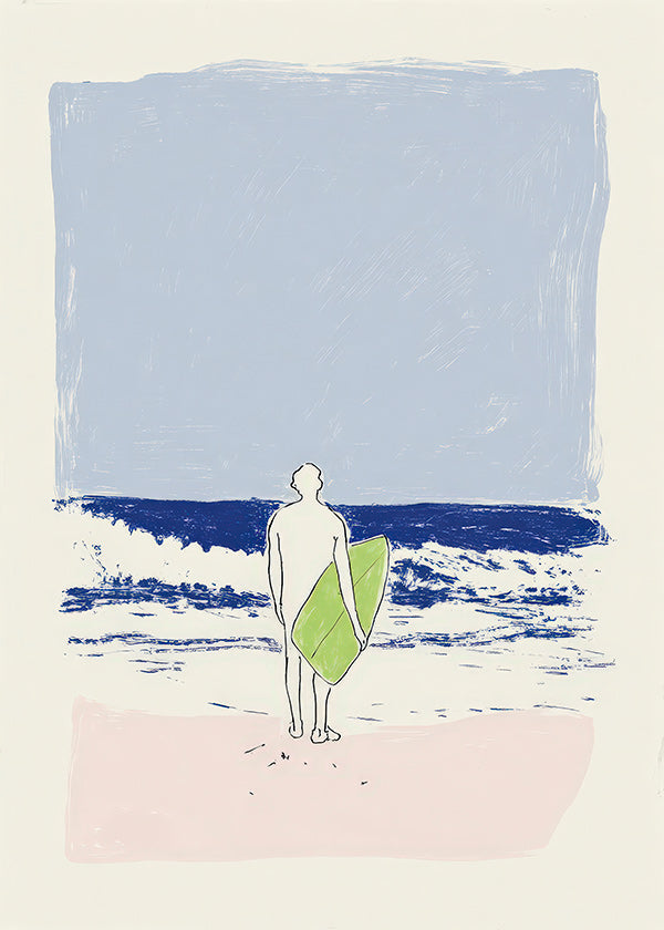 Surf illustration minimal