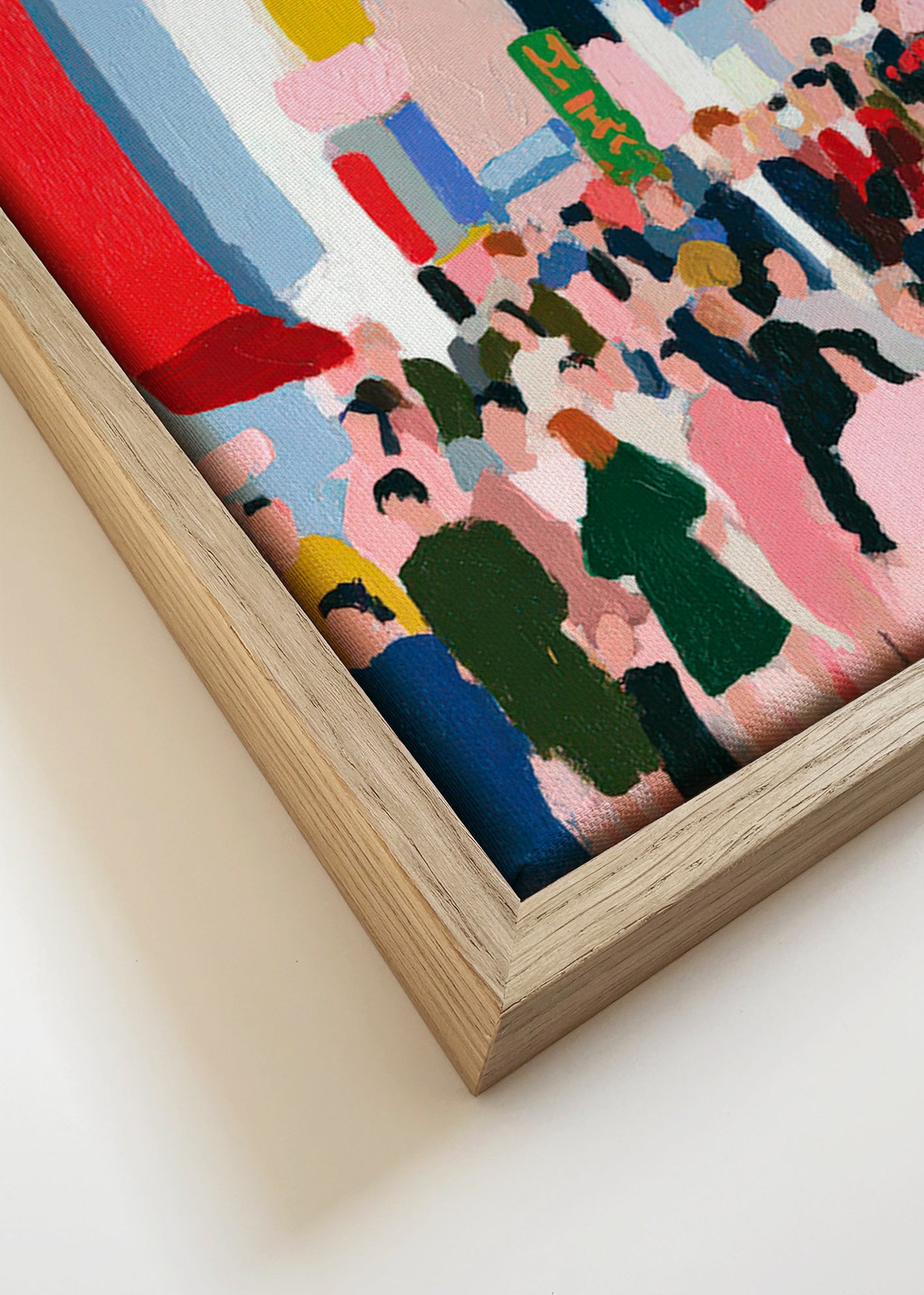 Travel poster Tokyo crowd illustration