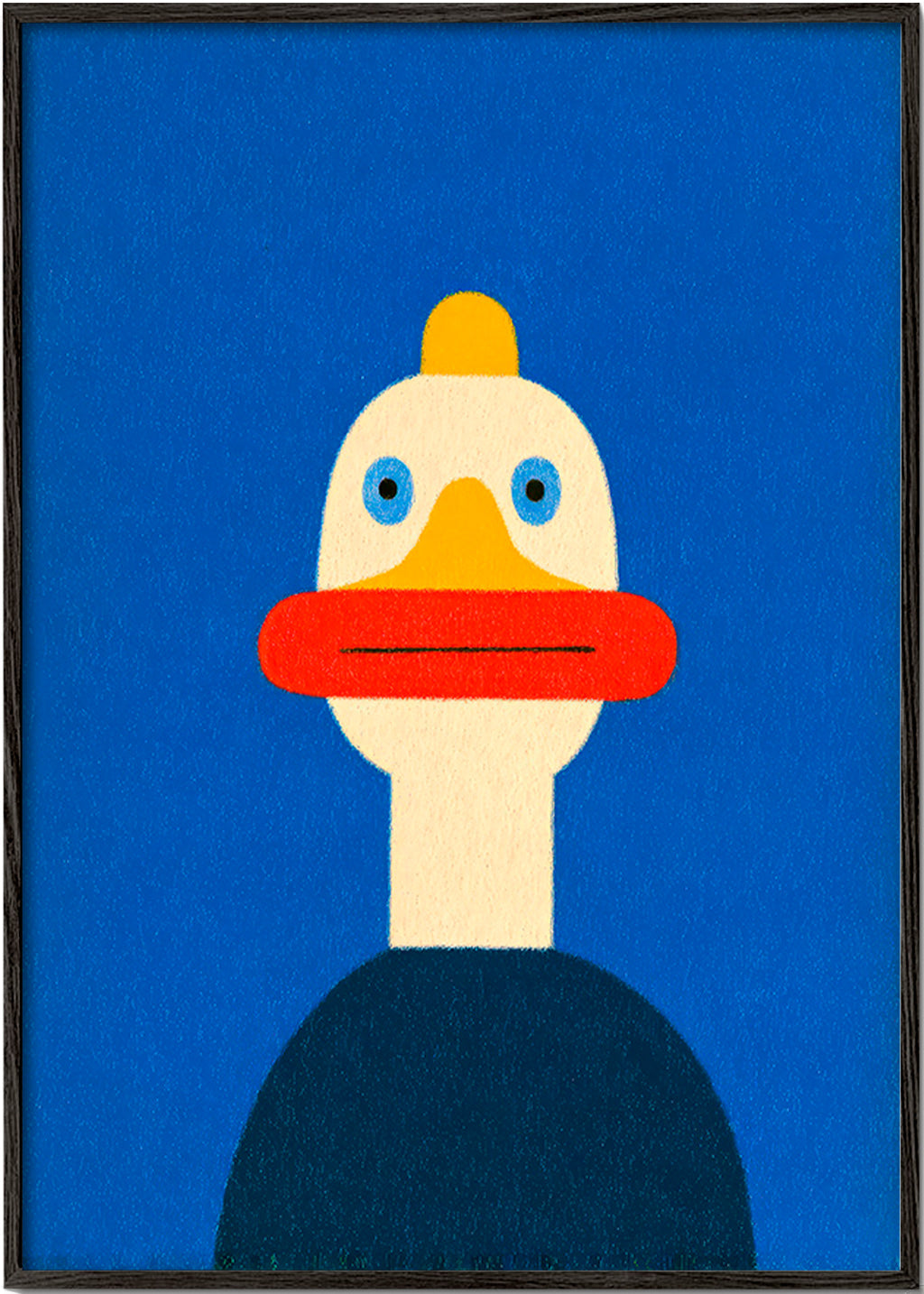 Artwork blue duck illustration