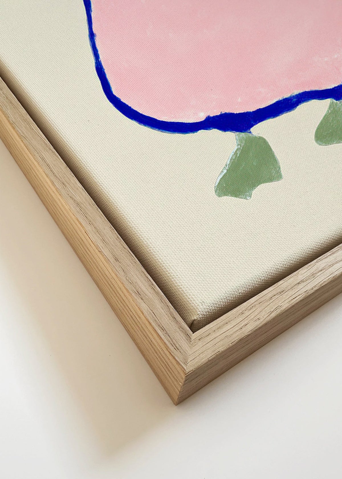 Children's print: playful pink duck