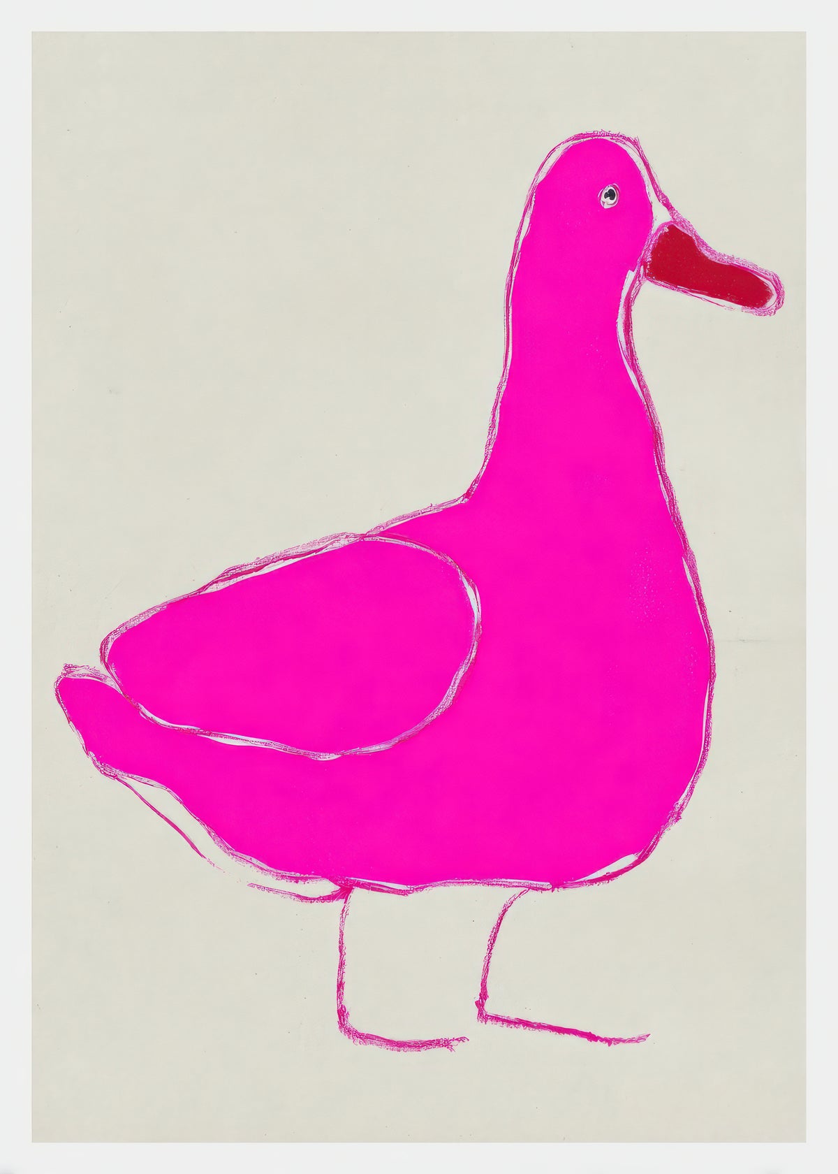 Pink Duck - Unframed art print