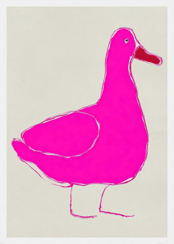 Pink duck artwork