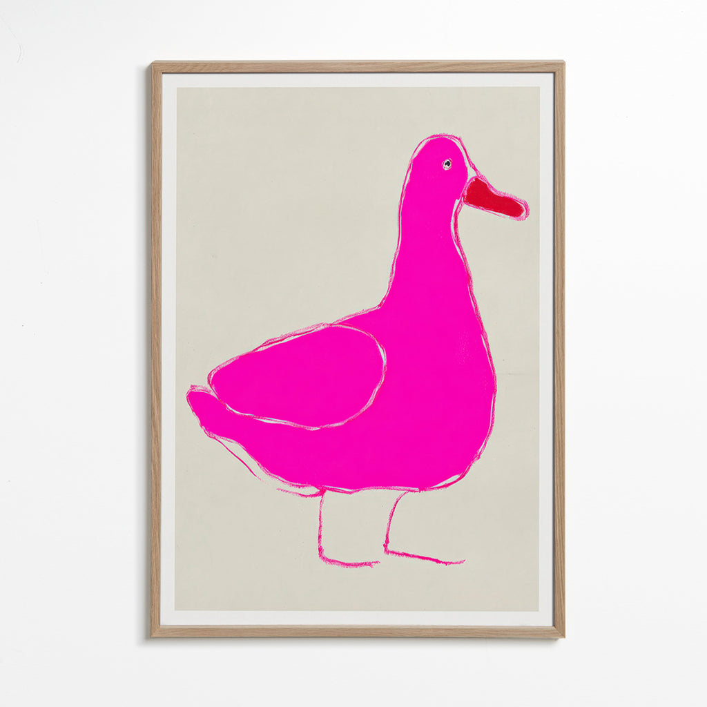 Pink duck artwork