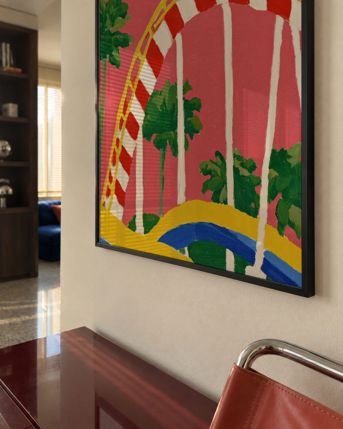 Summer Coaster - Framed poster in an interior