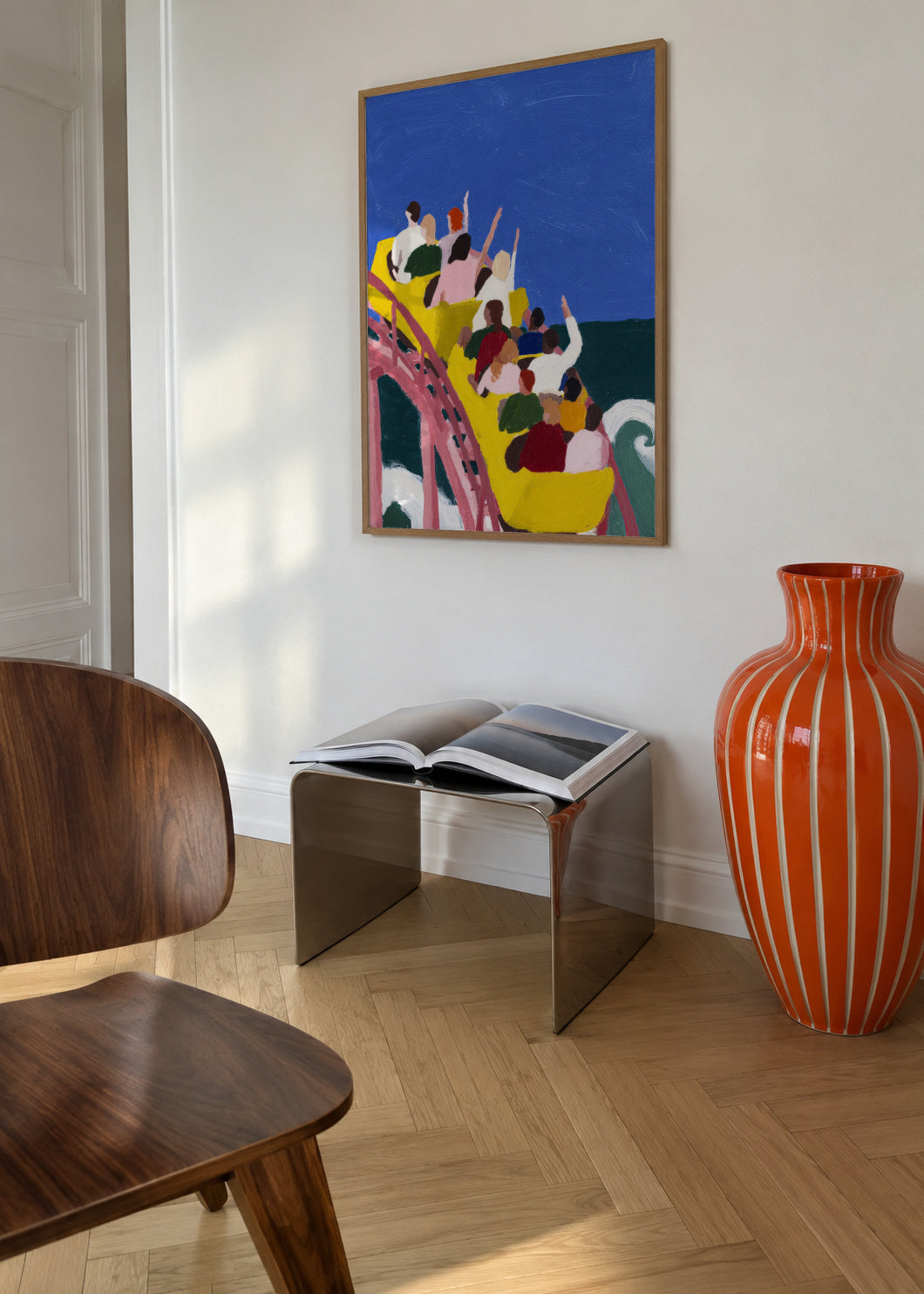 First Drop - Framed poster in an interior