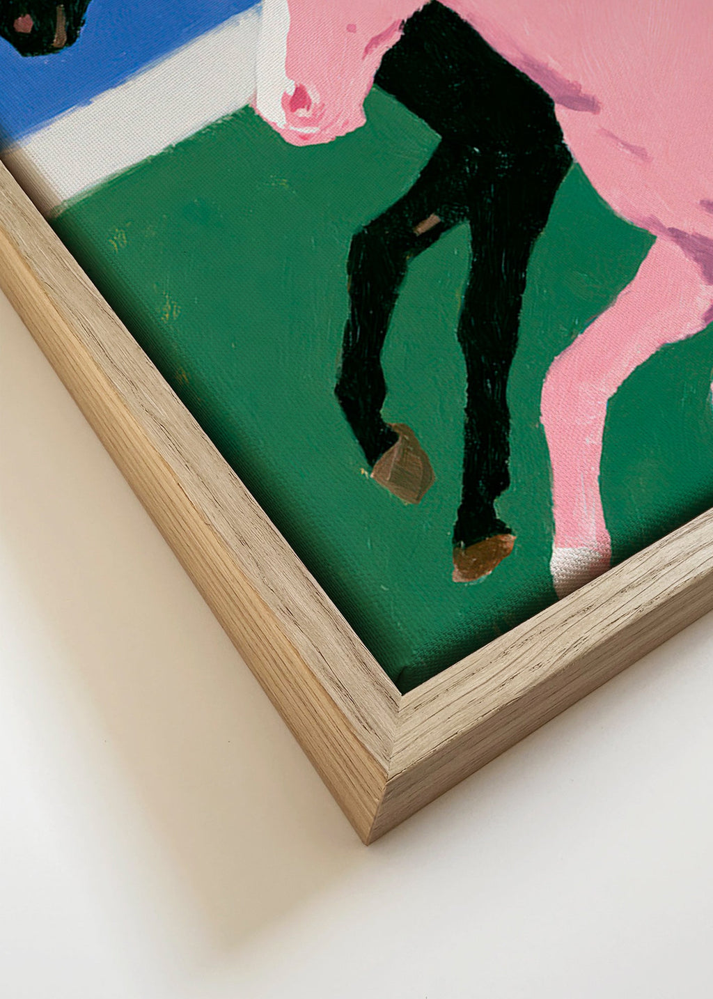 Artwork running horses with bold flat colors