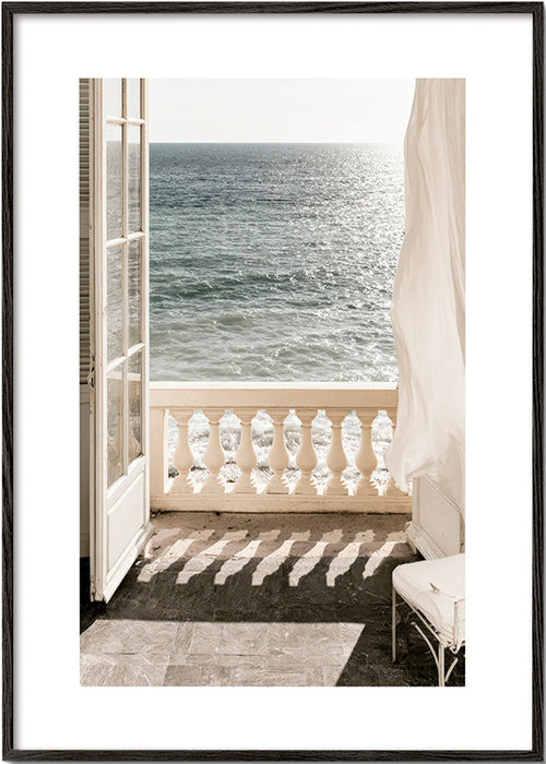 Landscape art: balcony sea view
