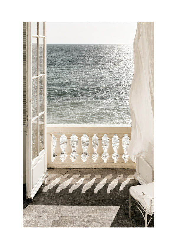 Landscape art: balcony sea view
