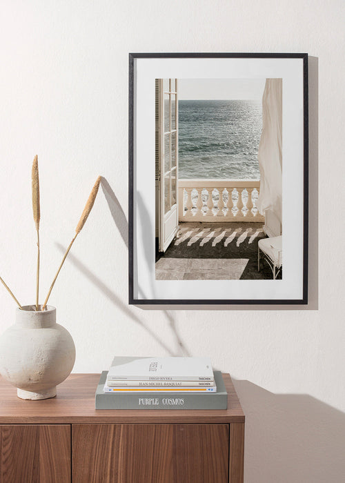 Landscape art: balcony sea view