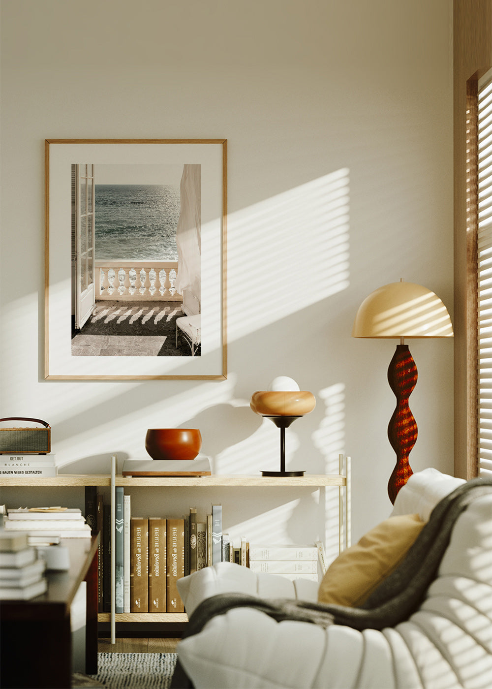 Landscape art: balcony sea view
