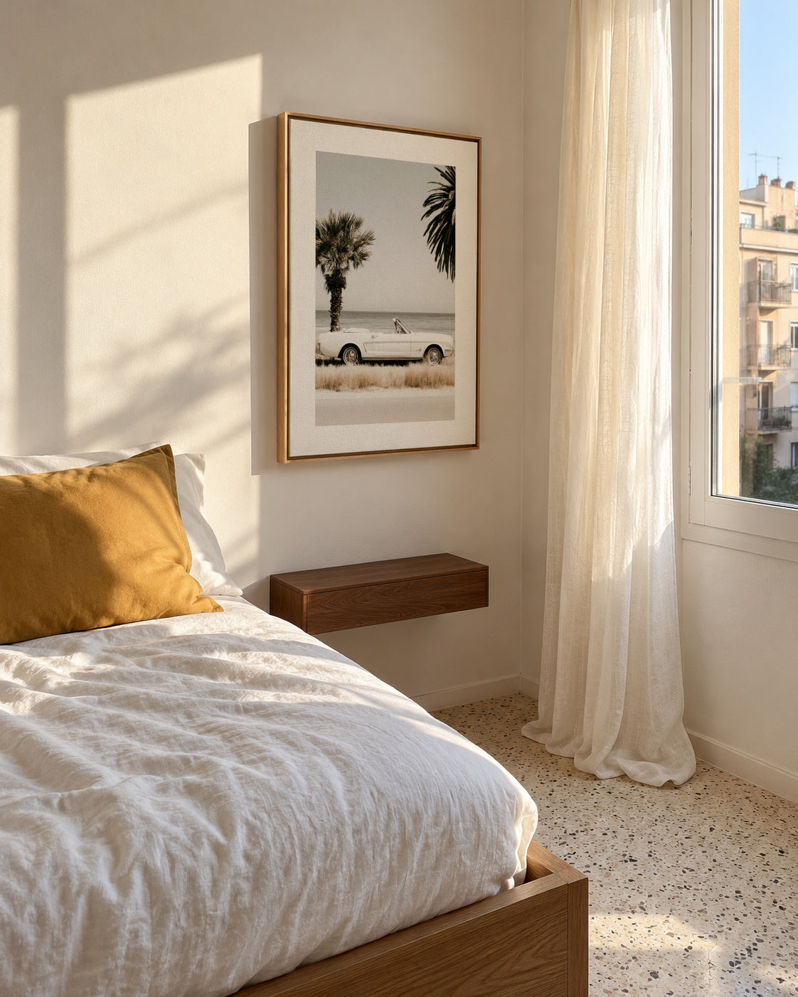 Palm Motel - Framed canvas in an interior