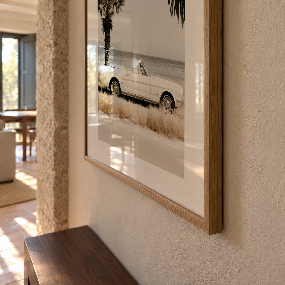 Palm Motel - Framed poster detail
