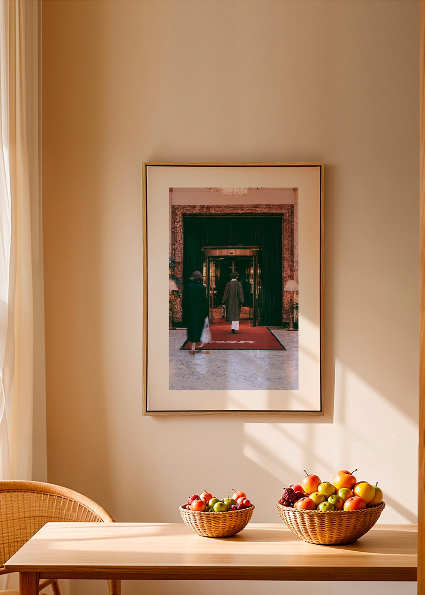 Hotel entrance photograph with red carpet