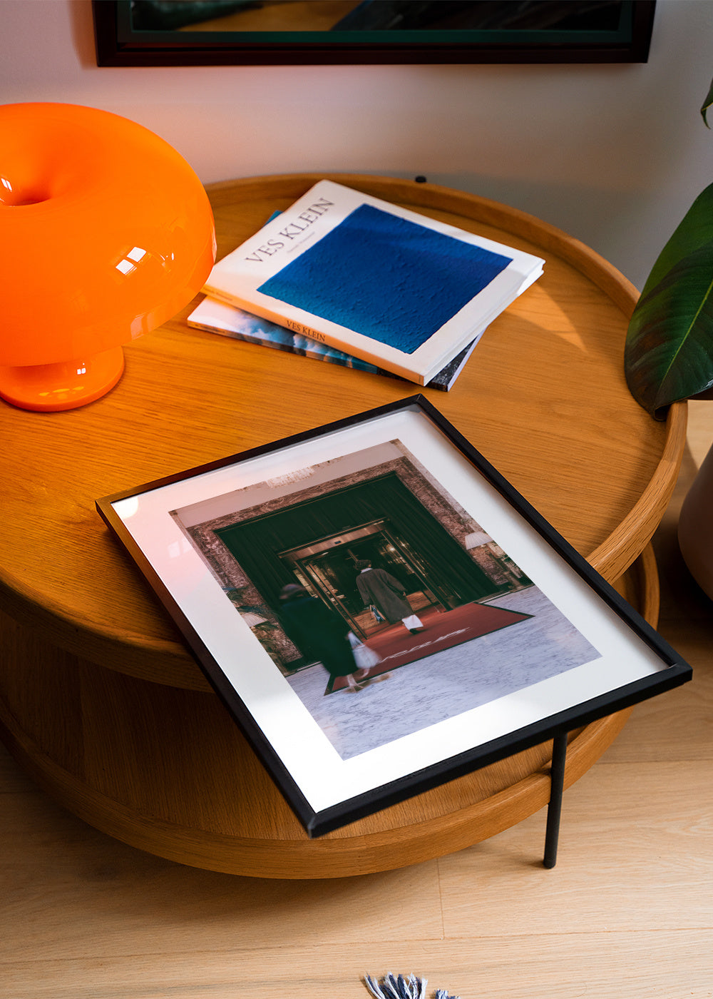 Midnight Entrance - Framed poster in an interior