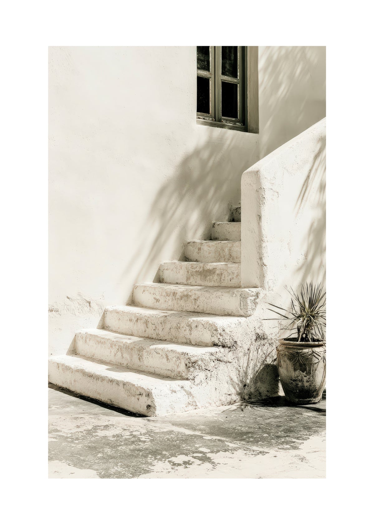 White Steps - Unframed art print