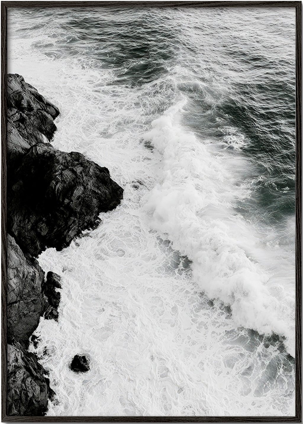 Landscape art: Atlantic rocks in black and white