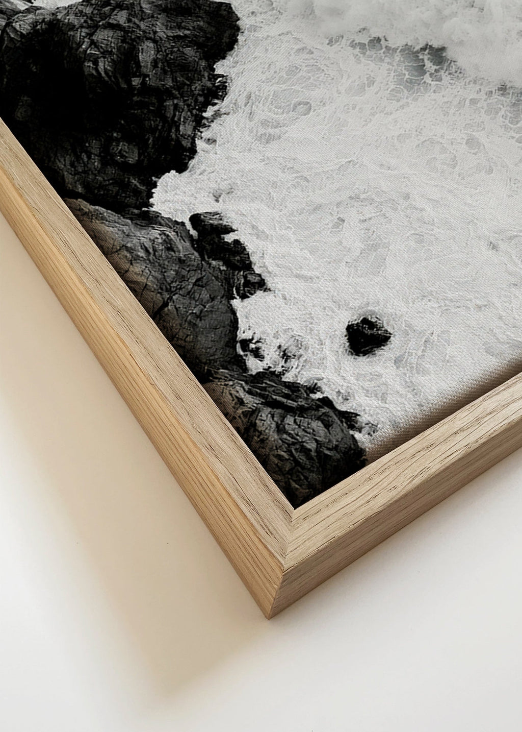 Landscape art: Atlantic rocks in black and white