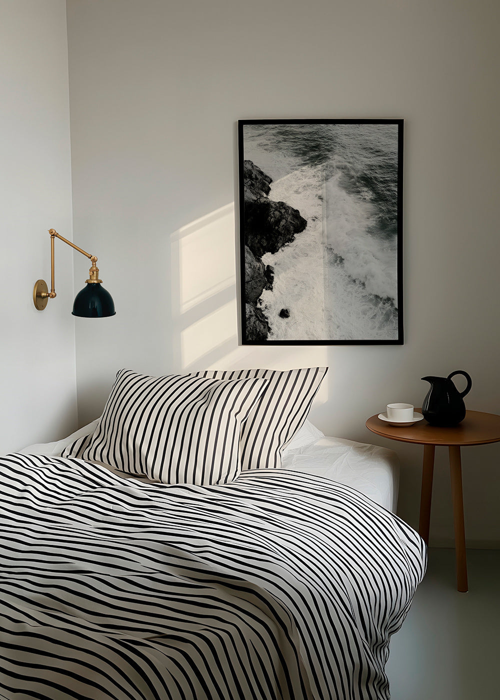 Landscape art: Atlantic rocks in black and white