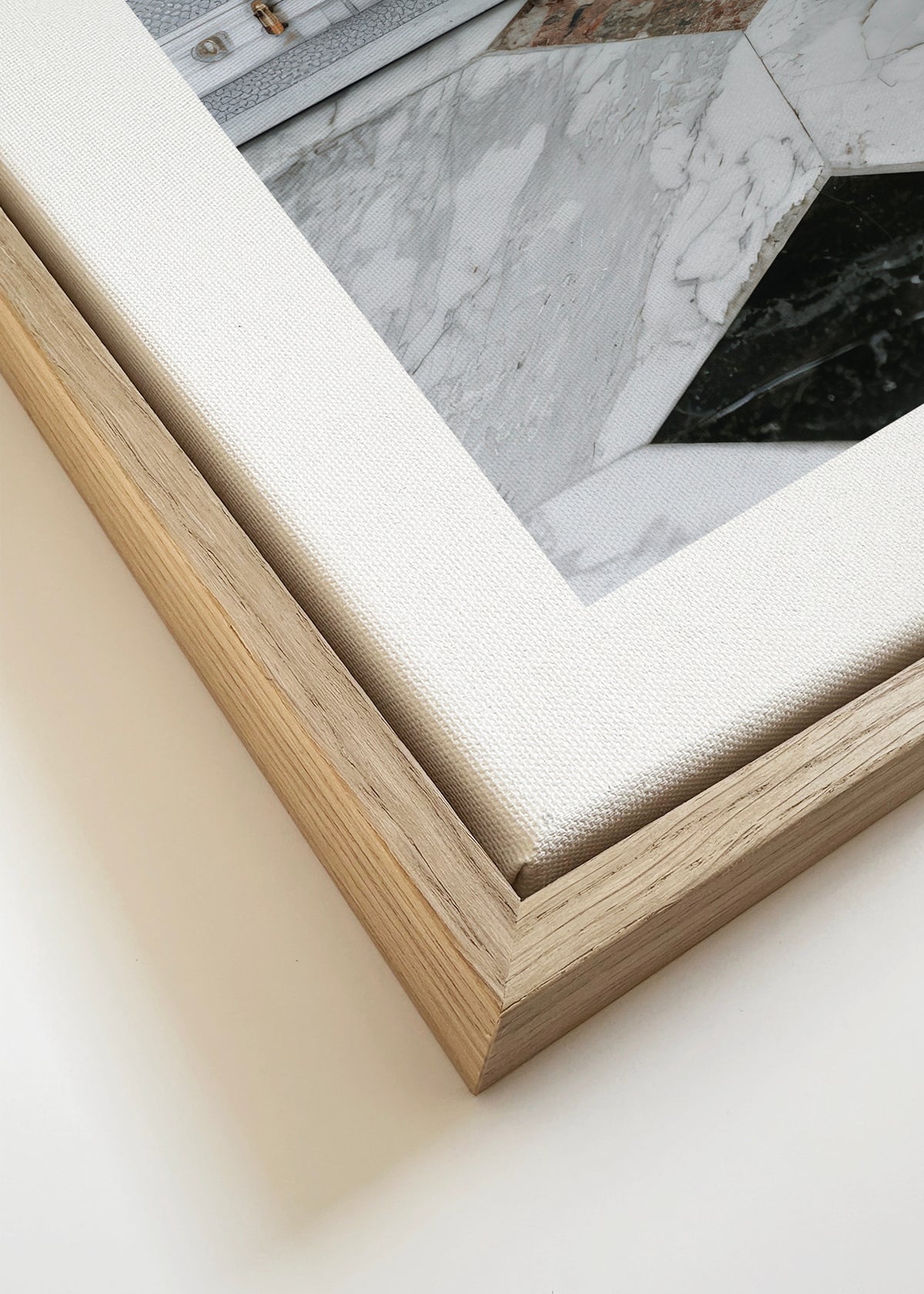 Weekend Packing - Framed canvas detail