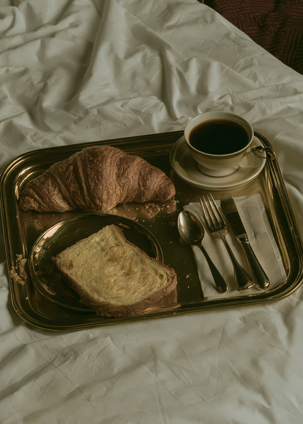 Kitchen art: breakfast on a tray