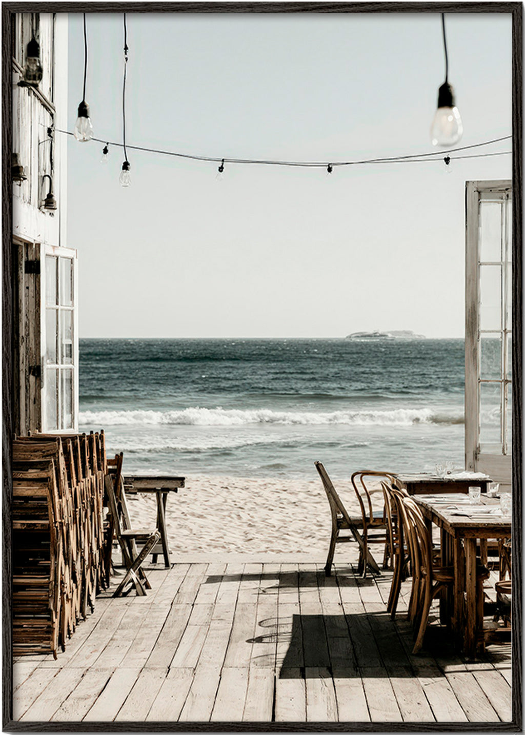 Landscape print open terrace