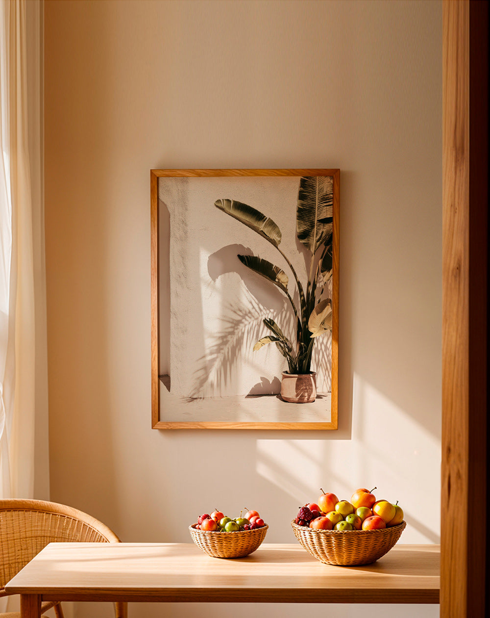 Botanical print: potted palm