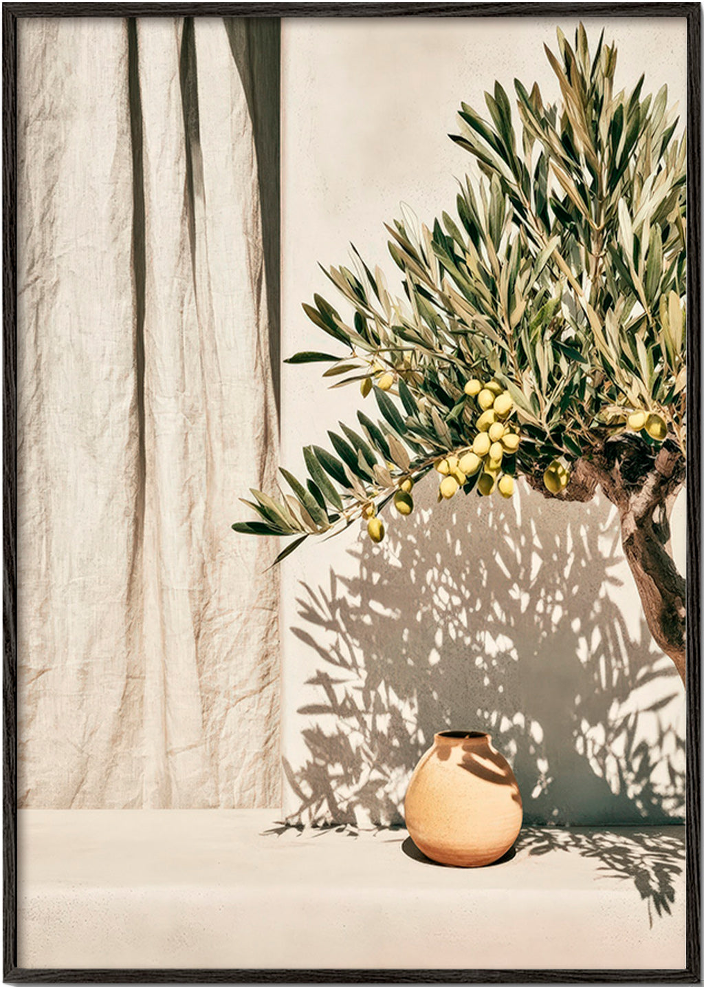 Botanical print olive branch