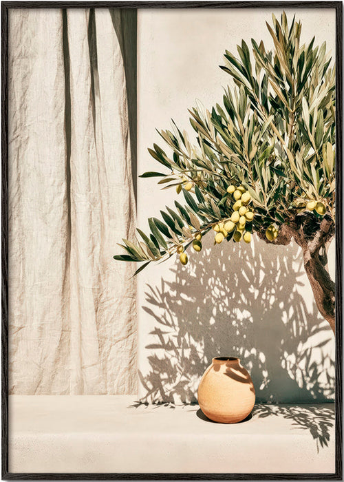 Botanical print olive branch