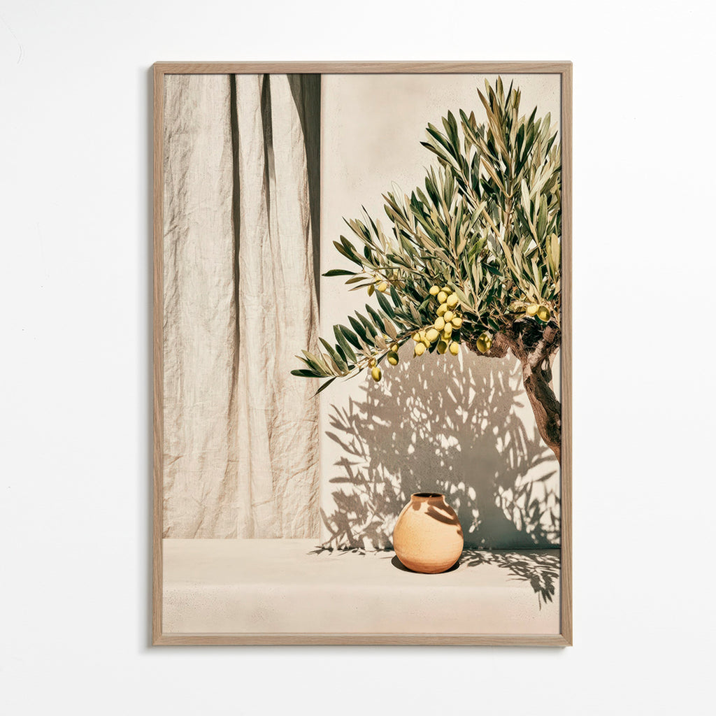 Botanical print olive branch