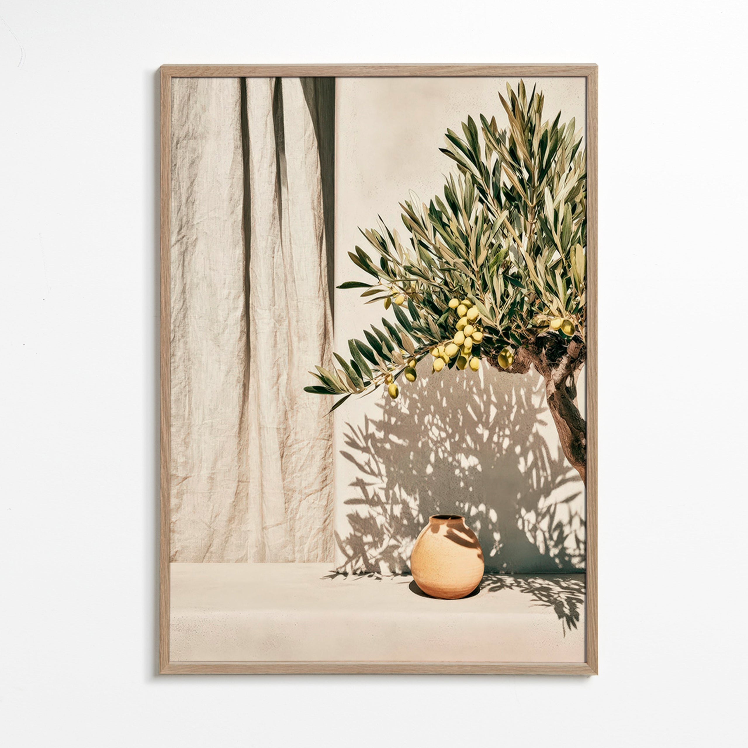 Botanical print olive branch