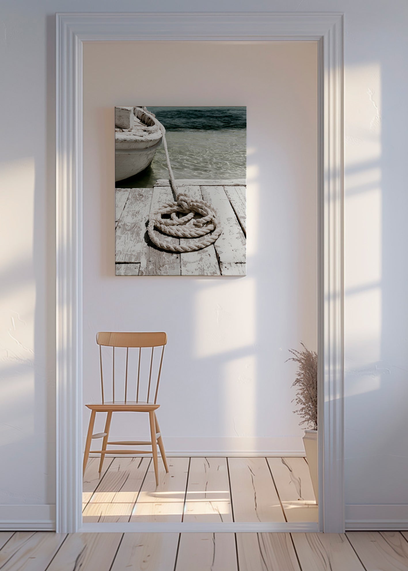 Photograph of dock rope composition