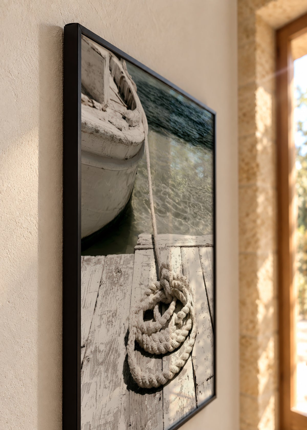 Dockside Rope - Framed poster detail