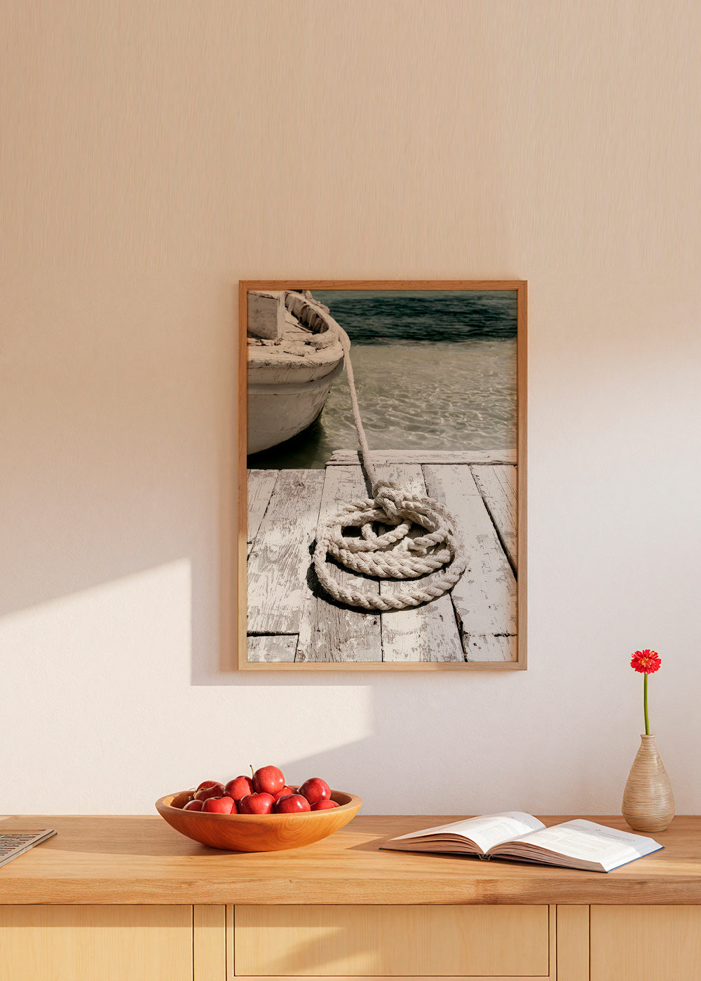 Photograph of dock rope composition