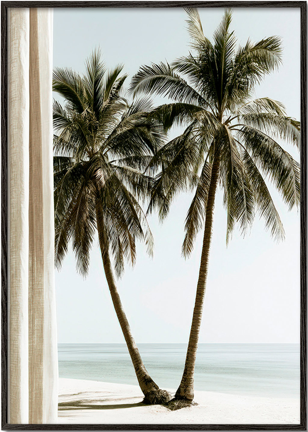 Botanical print twin palms