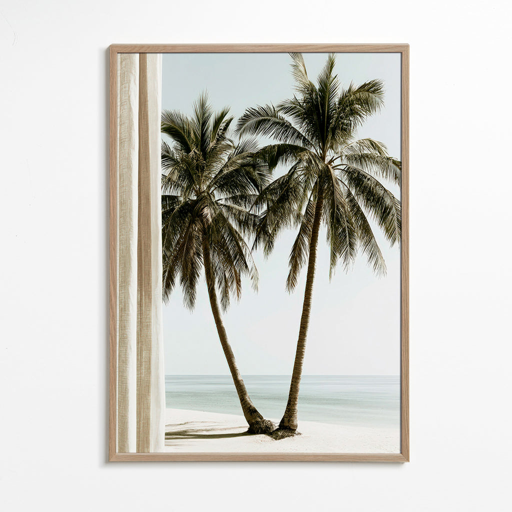 Botanical print twin palms