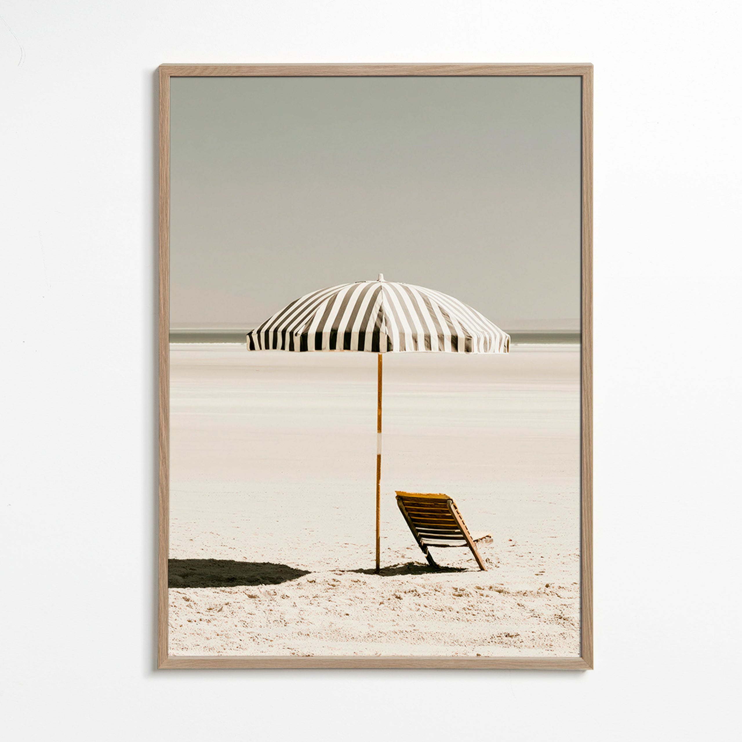 Landscape photo with solitary umbrella