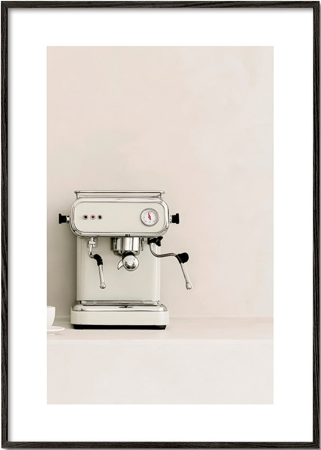 Kitchen art Espresso machine in cream