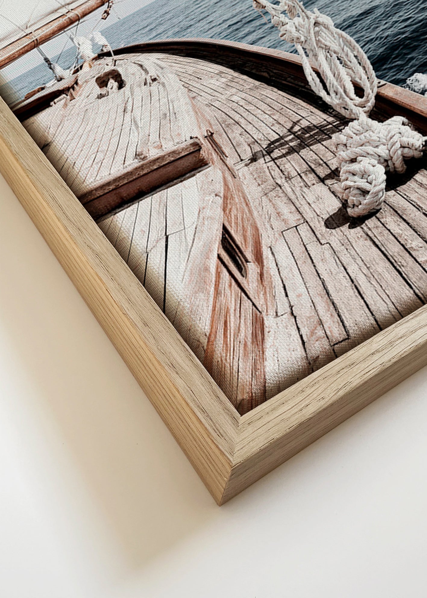 Landscape art: sailboat foredeck photograph