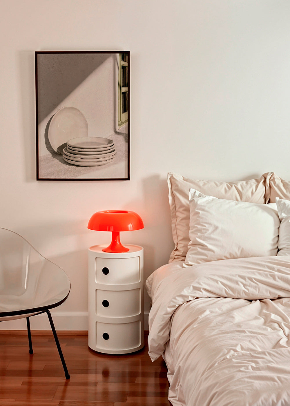 Kitchen art: white ceramics in natural light