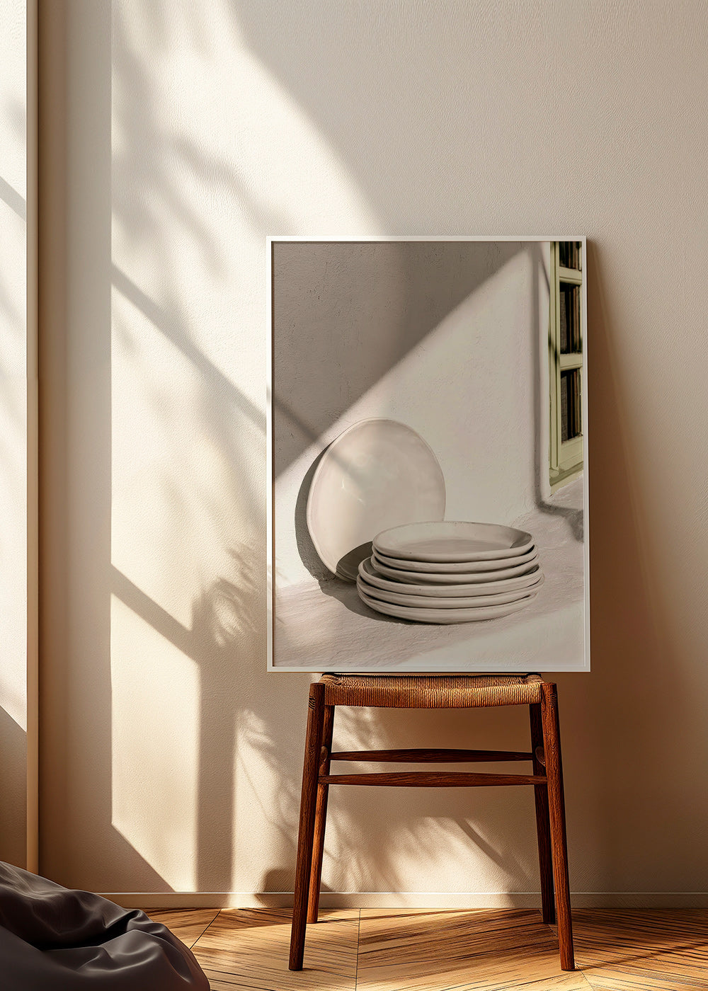 Kitchen art: white ceramics in natural light