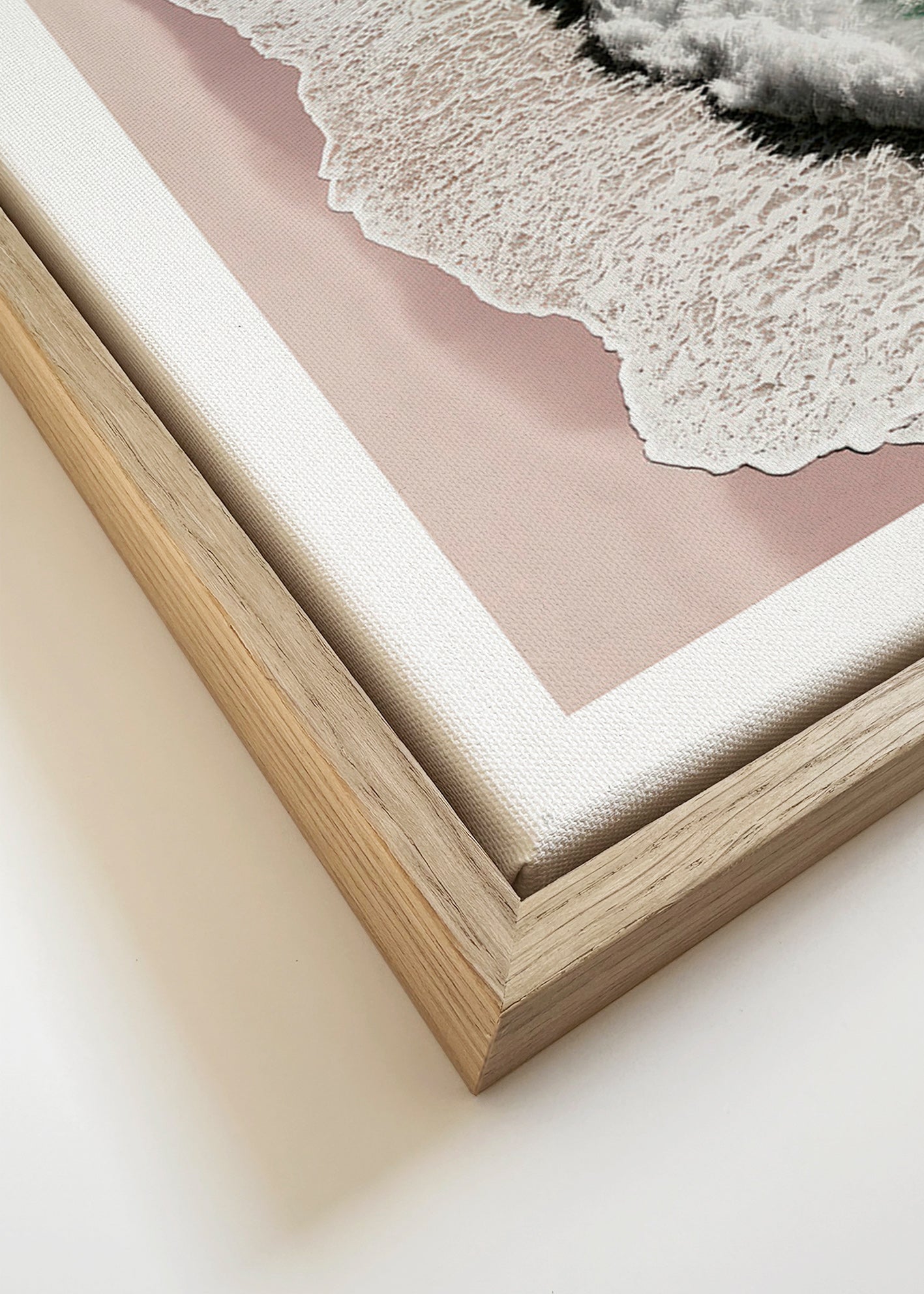 Landscape art: aerial blush coast