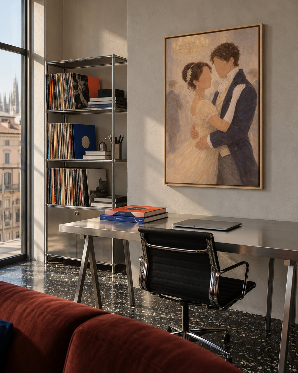 First Dance - Framed canvas in an interior