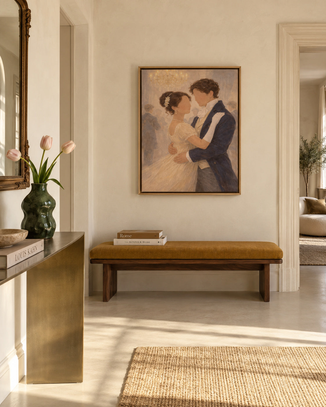 First Dance - Framed canvas in an interior