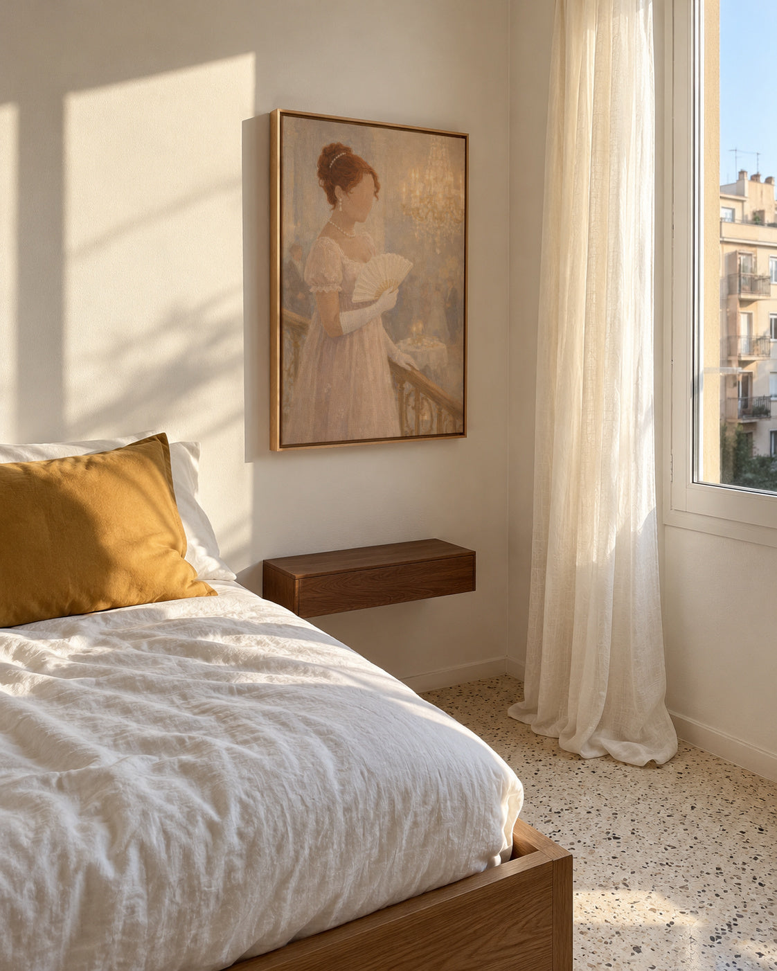 Ivory Ballroom - Framed canvas in an interior
