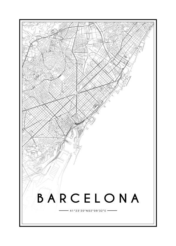 Barcelona map