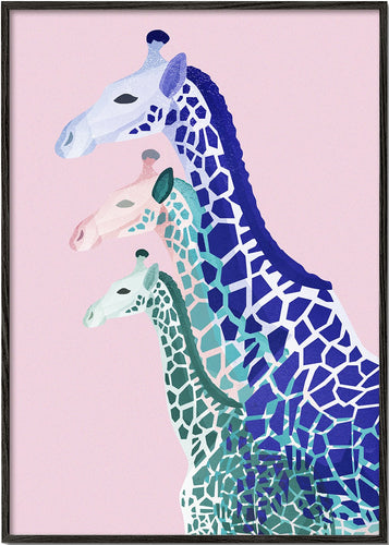 Giraffes in pink