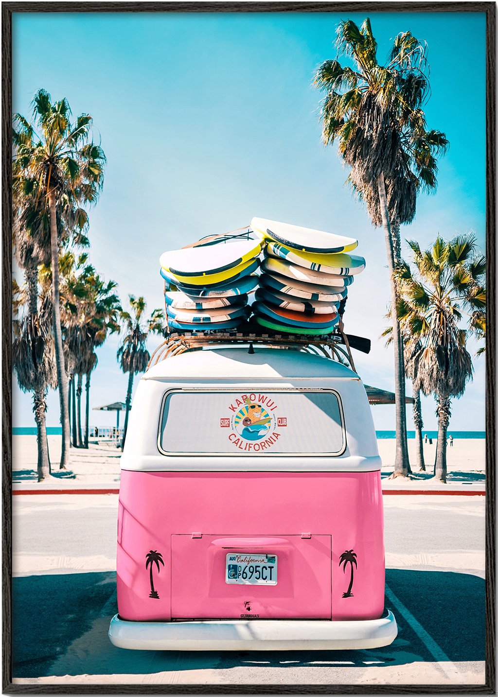 Van Life in Pink poster  Wall art, framed prints and posters – Artesta